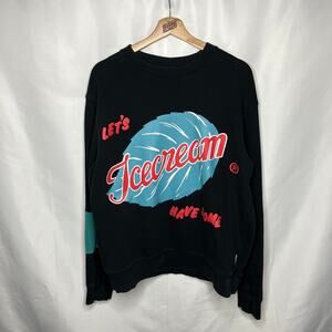 Icecream by Billionaire Boys Club BBC Pharrell Let's Get Ice Cream Crewneck L
